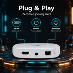 Cherry Player 2026 4K Android Media Player with Voice Remote